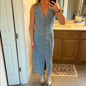 Abercrombie & Fitch Mara Denim Midi dress sz M